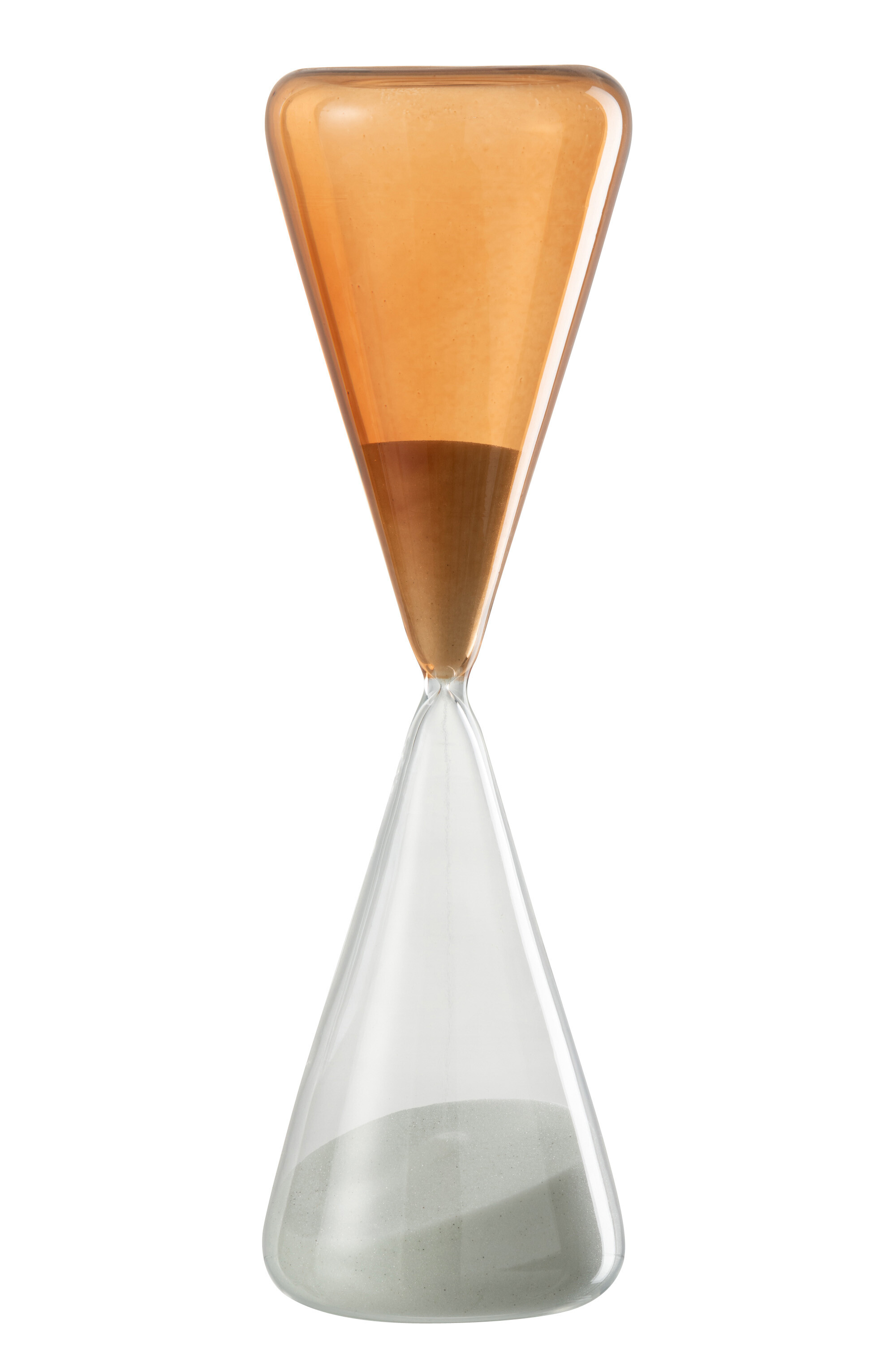 J-Line Zandloper | Glas | Geel | 9.5x9.5x (h)29 Cm