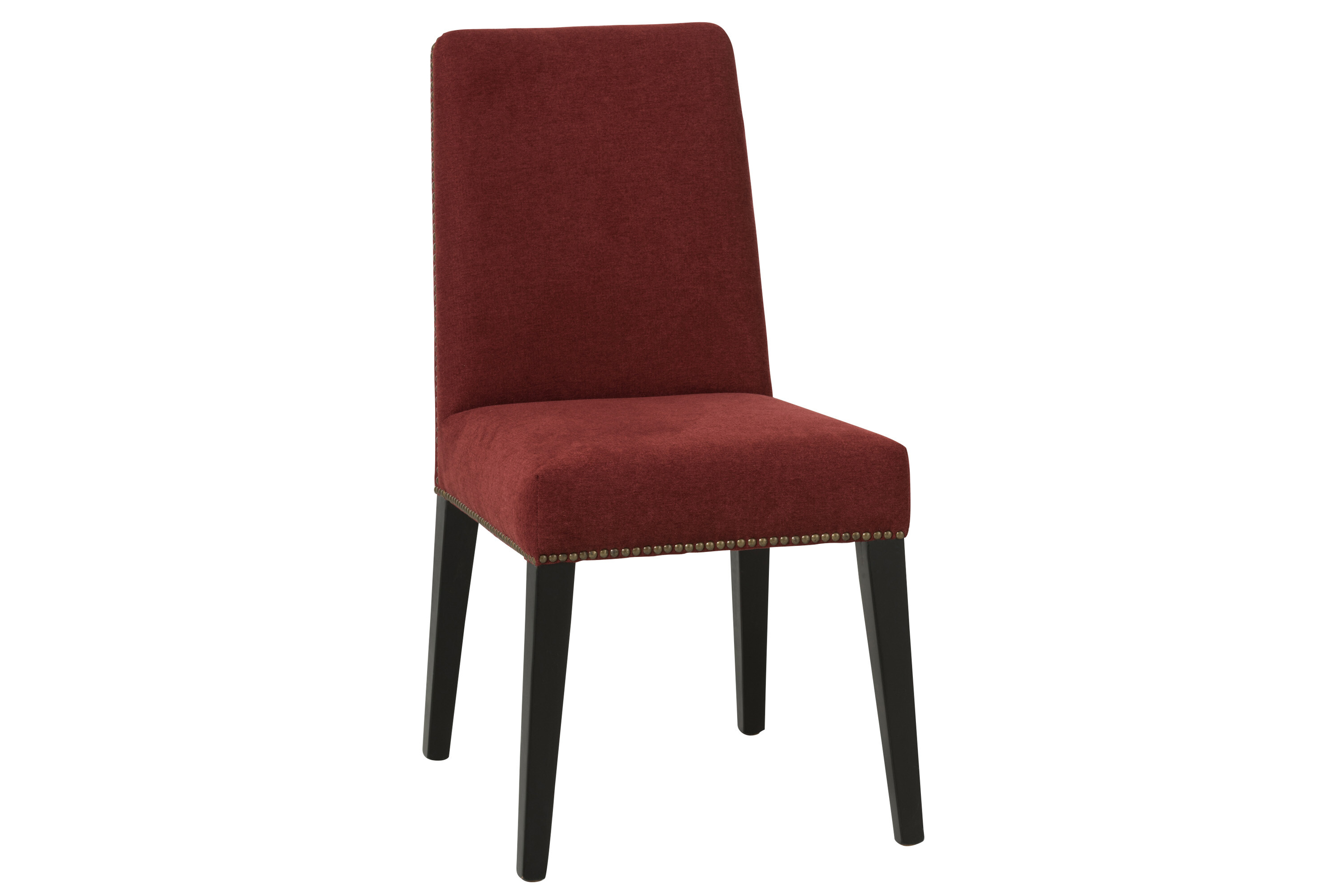 CHAISE VELOURS BOUL ROUGE/NR